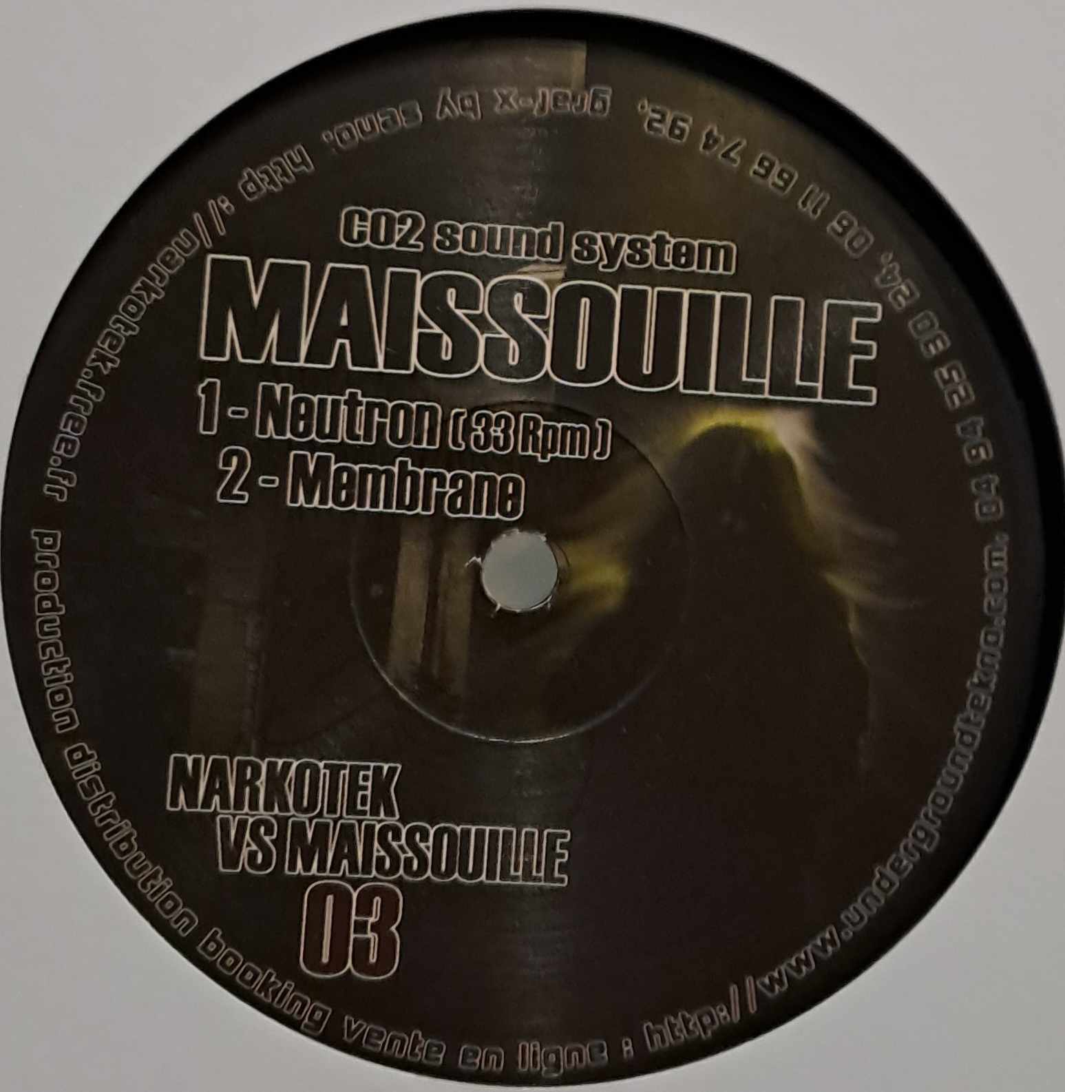 Narkotek Vs Maissouille 03 - vinyle freetekno